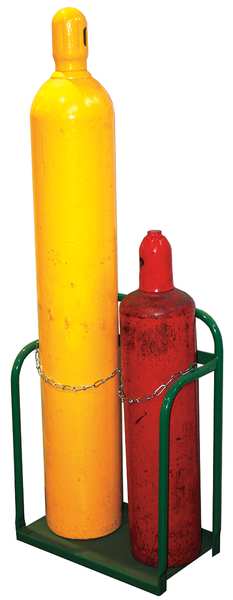 Dual Cylinder Stand, Steel, 29 In. H