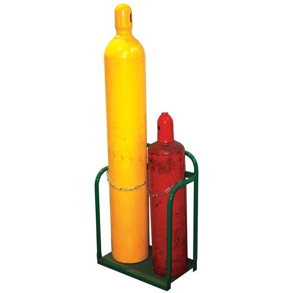 Dual Cylinder Stand, 29 In. H, Steel