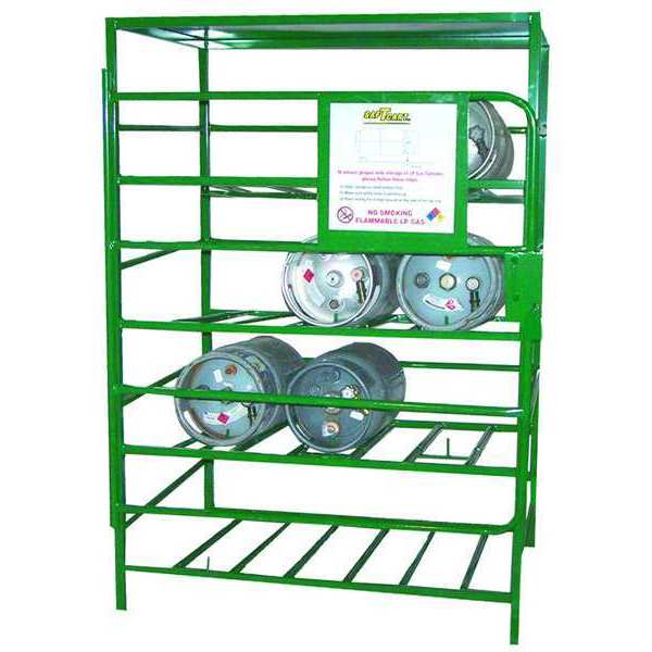 Gas Cylinder Rack, 33x36, Capacity 8