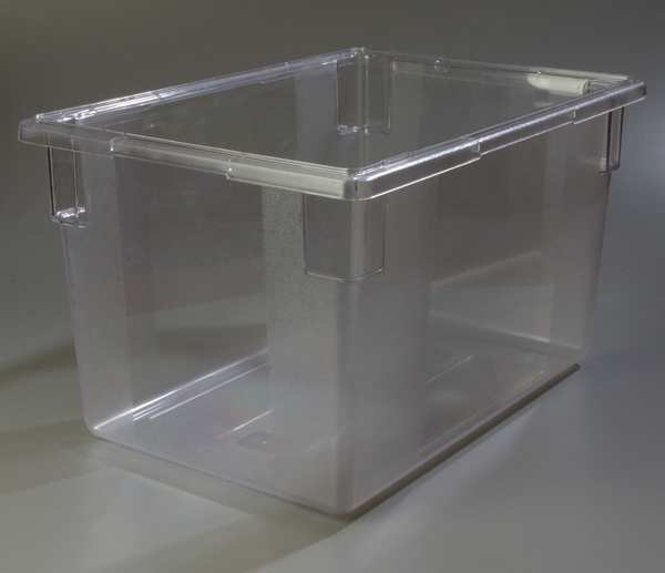 Food Storage Box, 26x18x15, Clear, PK3