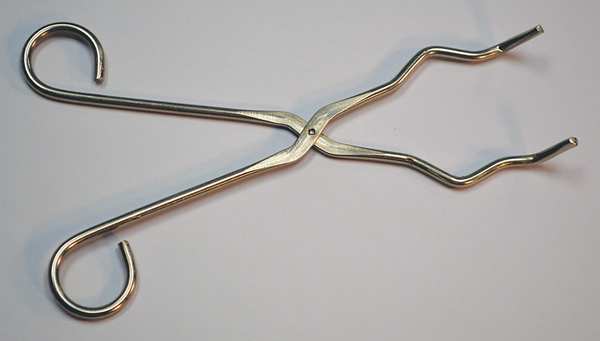 Crucible Tongs, 9 In, Nickel