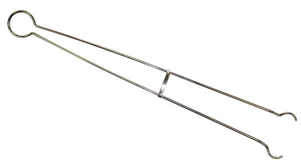 Julian Tongs, 18 In, Nickel Plated Steel