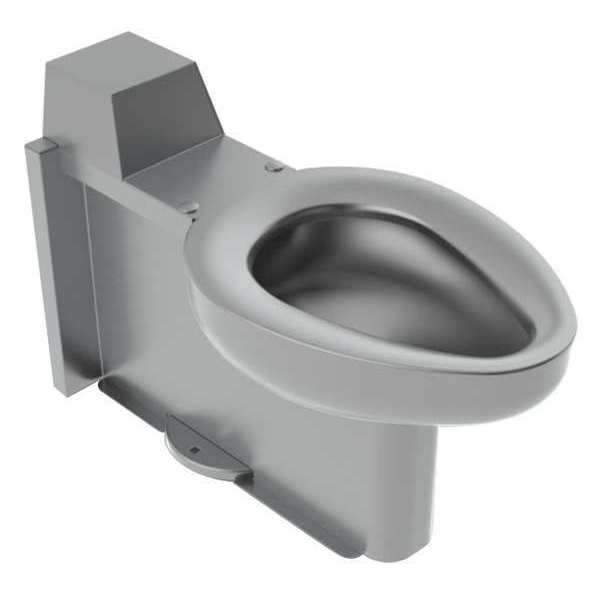 Toilet, SS, 16 Ga, 1.5 NPT, Polished Satin