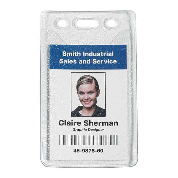 Badge Holders, Pre-Punched, 2
