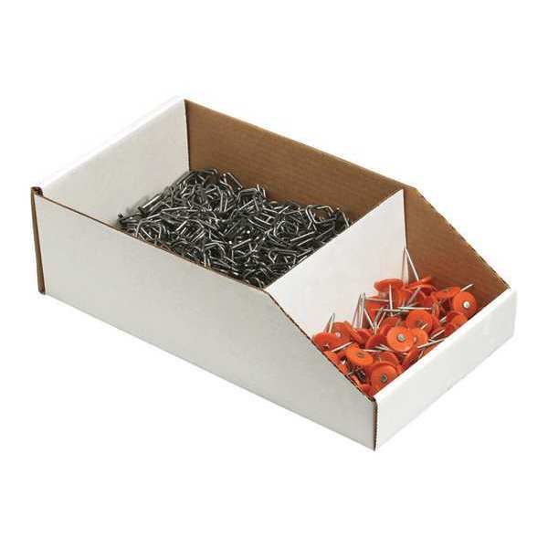 Corrugated Bin Divider, White, 6-1/2 in; 9-1/4 in L, 4 in; 5 in W, 3 in; 5 in H