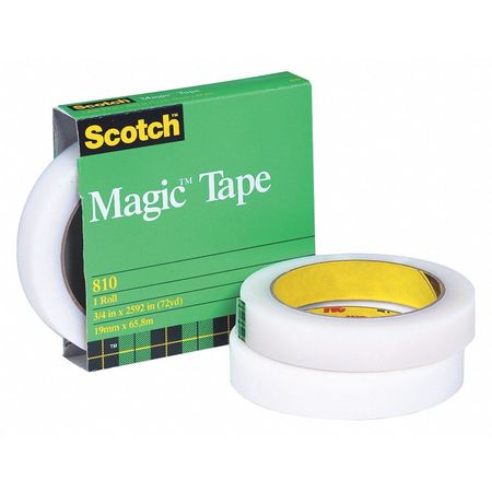 ScotchÂ® 810 Magic Tape (Permanent), 2.5 Mil, 3/4