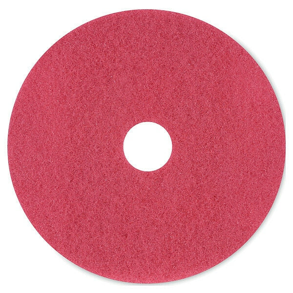 Floor Pads, Buffing, 20in, Red, PK5