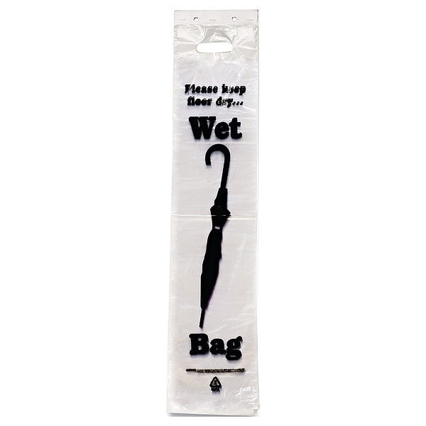 Wet Umbrella Bag, 7Wx31H, Clear, PK1000