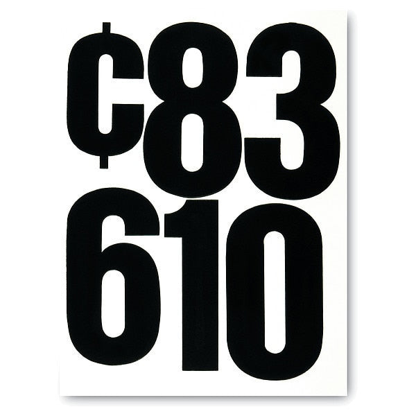 Press-On Numbers, Vinyl, 6