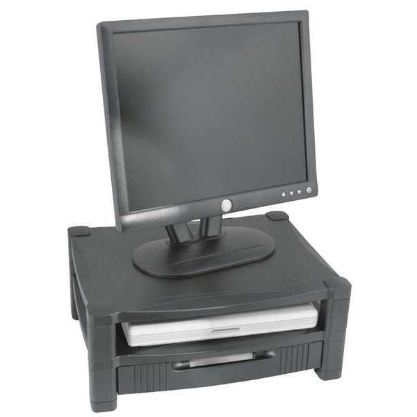 Two-Level Stand, w/Drawer, Black