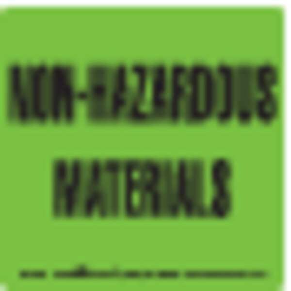 Non-Hazardous Materials, Labl, 3
