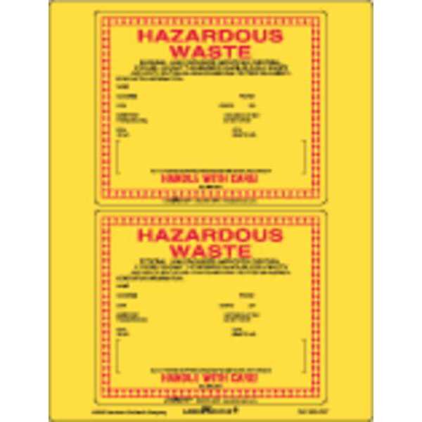 Standard Waste Label, Paper, 6