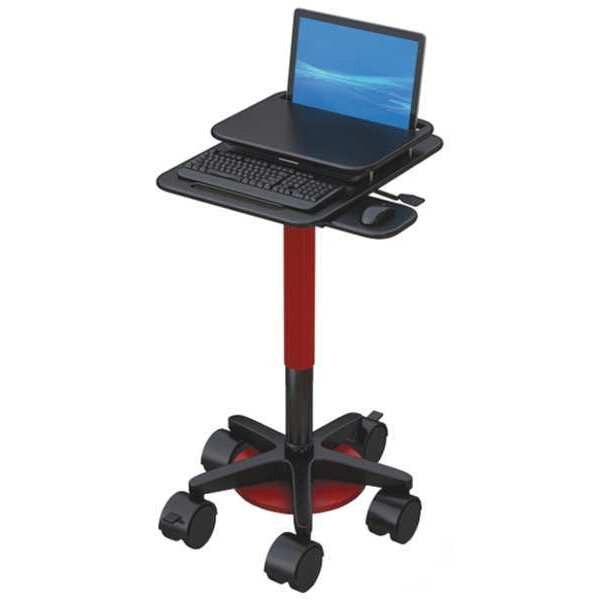 Laptop Cart, Black/Red, 48