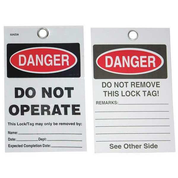 Danger Tag, Vinyl and Polyester, 5