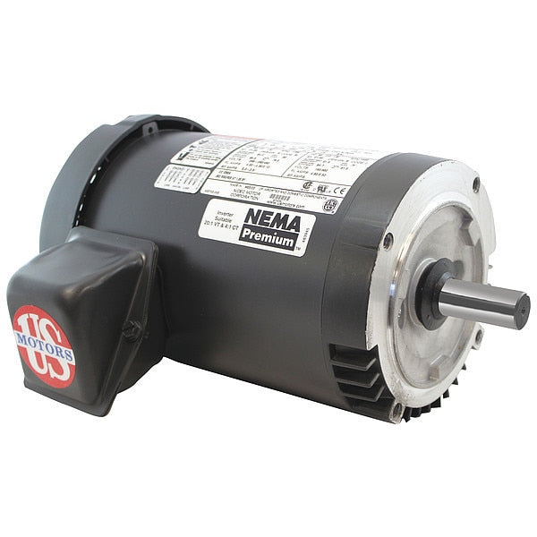 3-Phase General Purpose Motor, 2 HP, 145TC Frame, 208-230/460V AC Voltage, 1,750 Nameplate RPM