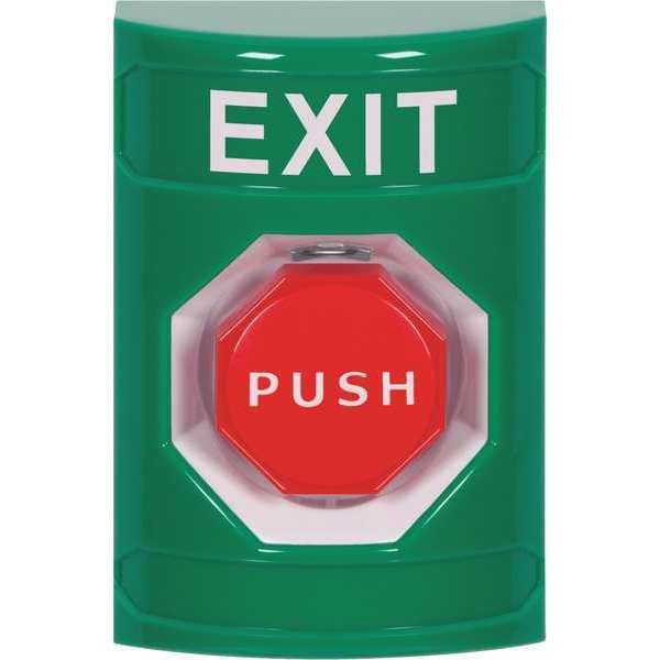 Exit Push Button, Grn, SPDT Relay, 2-7/8
