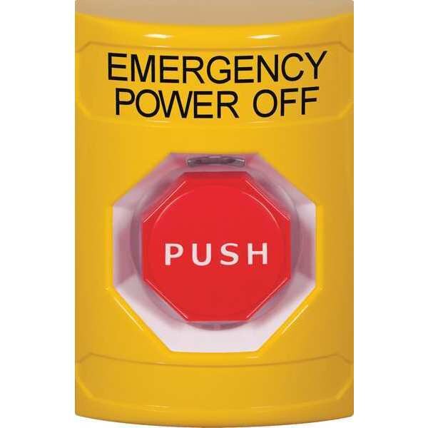Emergency Power Off Push Button, Painted