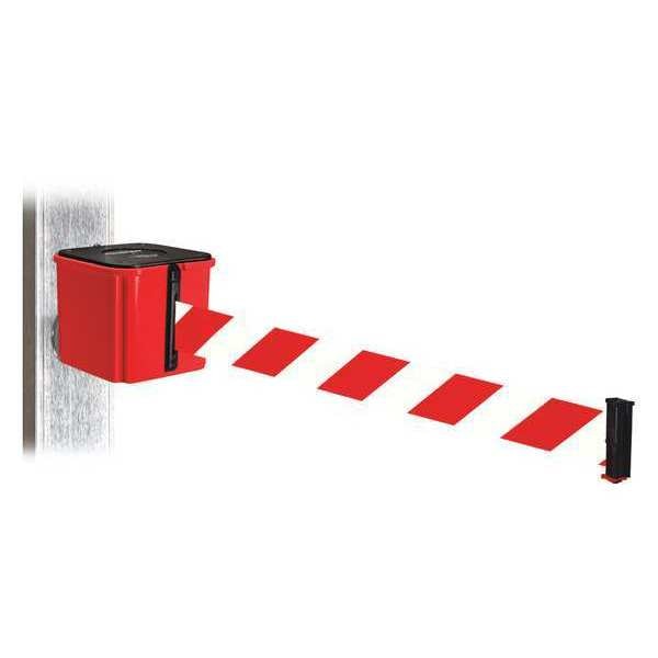 Belt Barrier, Red/White Striped Belt, Red