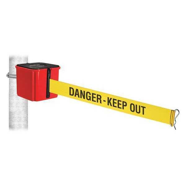 Belt Barrier, Yllw/Blk Text Belt, 4-1/2