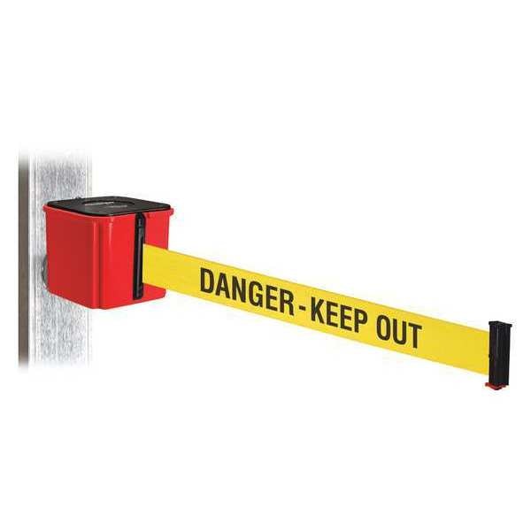 Belt Barrier, Yllw/Blk Text Belt, 4-1/4