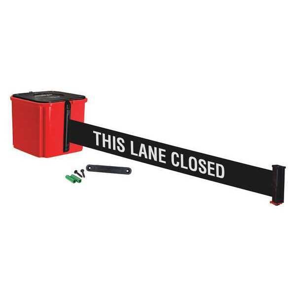 Belt Barrier, 25ft. Belt, This Lane Closed