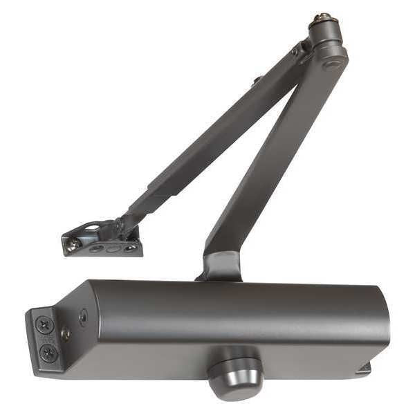 Manual Hydraulic Norton 160 Door Closer Heavy Duty Interior and Exterior, Silver