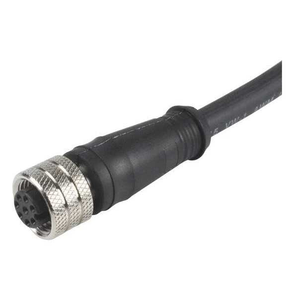 M12 Shielded Cable, 8 Pins, 5.0m L