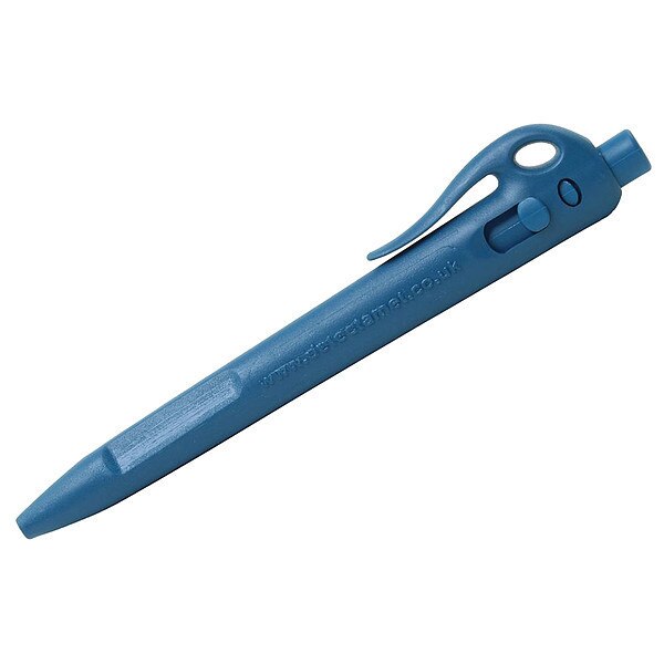 Detectable Elephant Pen, Blue Ink, W/Clip, PK50