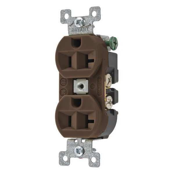20A Duplex Receptacle 125VAC 5-20R BN
