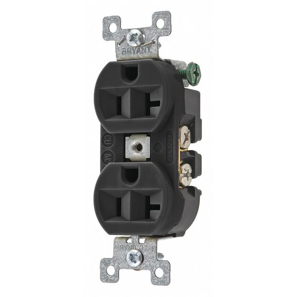 20A Duplex Receptacle 125VAC 5-20R BK