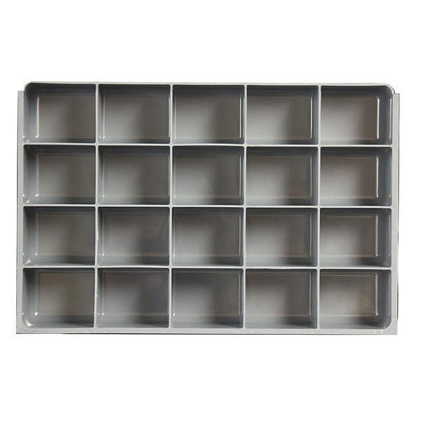 Compartment Drawer Insert with 20 compartments, Polypropylene, 3