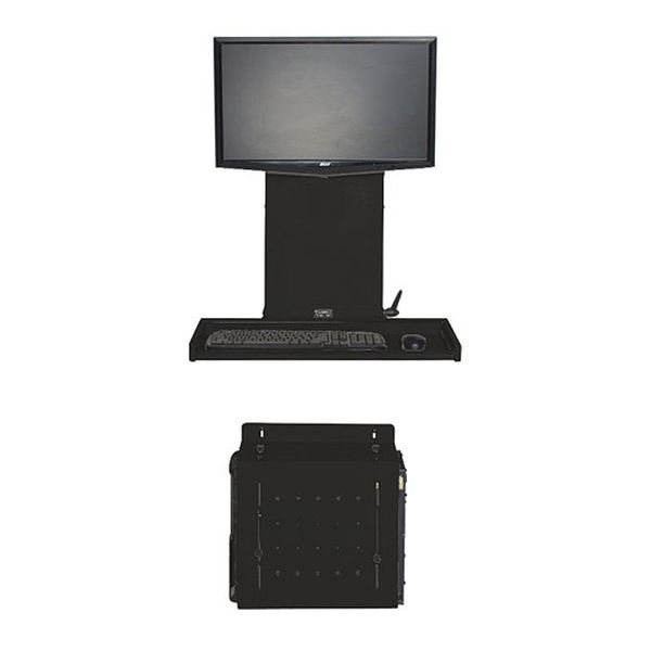 Ultra Flat Computer Station, use with Monitors, CPUs, Keybord Trays