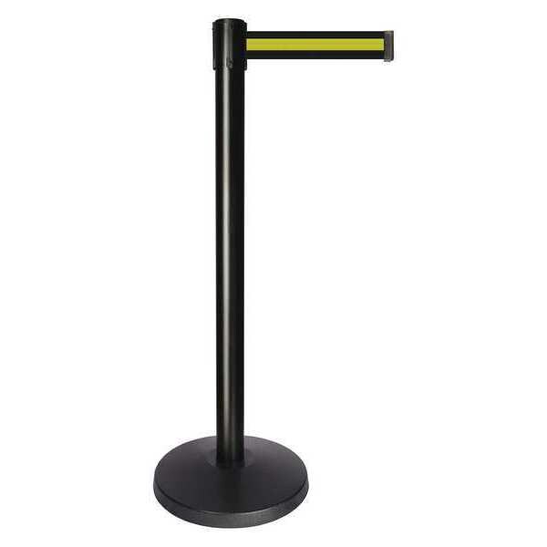 Barrier Post, Blk/Yllw Stripe Belt, 1 Belt