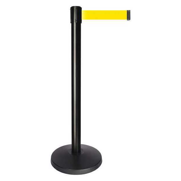Barrier Post, Yellow Belt, 10 ft. Belt L