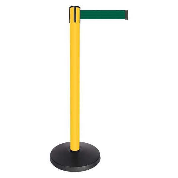 Barrier Post, Dark Green Belt, 10ft Belt L