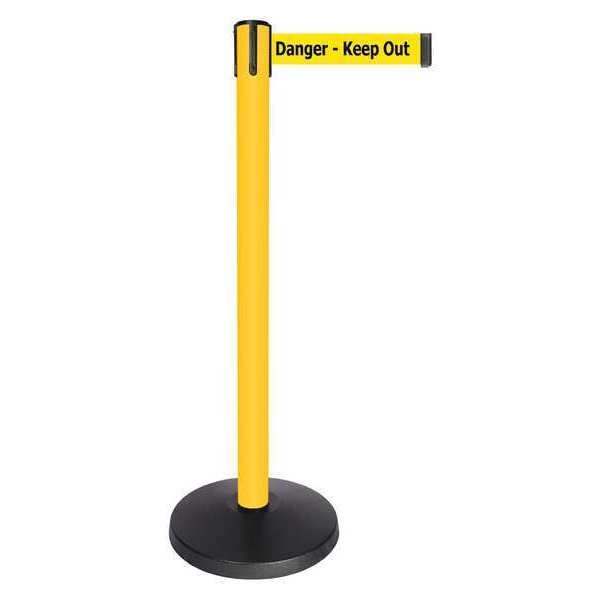 Barrier Post, Yellow/Black Text Belt
