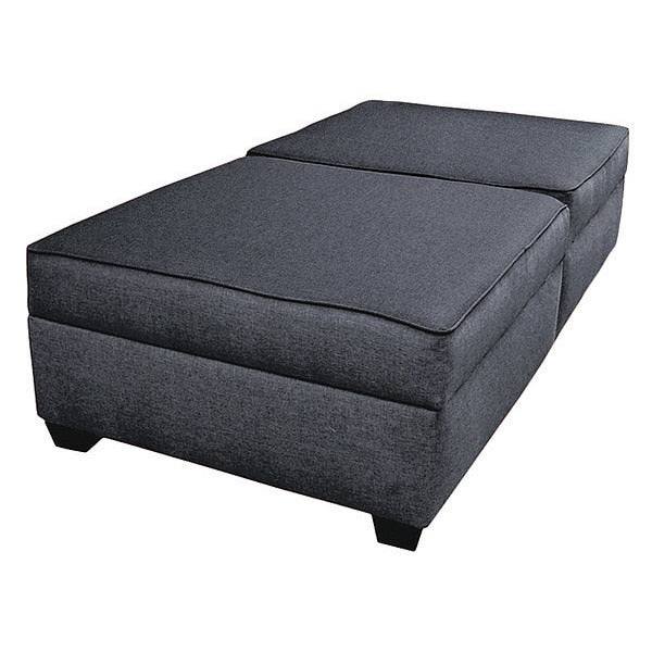 Storage Bench, Blue Performance Fabric