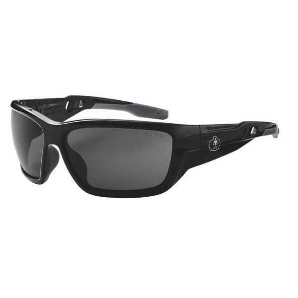 Polarized Safety Glasses, Traditional Smoke Polycarbonate Lens, Scratch-Resistant