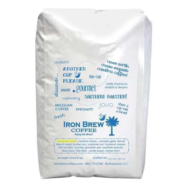Coffee, 4.59 lb. Net Weight, Whole Bean