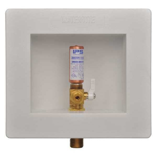 Ice Maker Outlet Box w/HammerArresterPlastic/LeadFree1/2