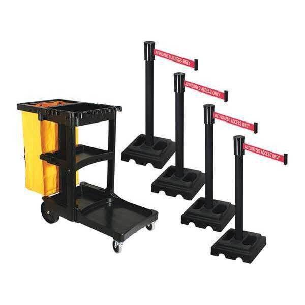 Barrier Systems, Post Black, 15 ft. Belt