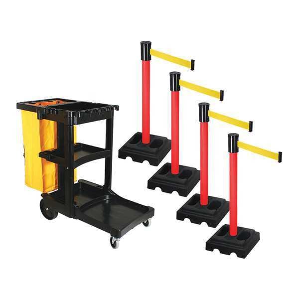 Barrier Systems, Post Red, 15 ft. Belt