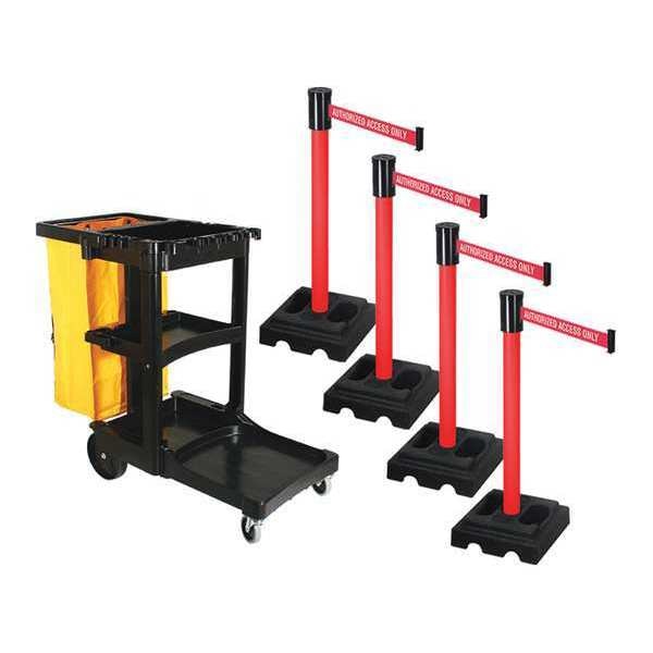 Barrier Systems, Post Red, 15 ft. Belt