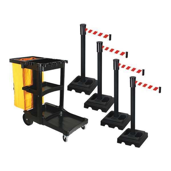 Barrier Systems, Post Black, 15 ft. Belt