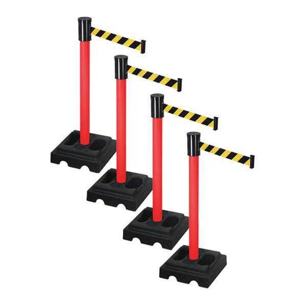 Barrier Systems, Post Red, 15 ft. Belt