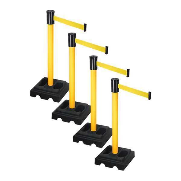 Barrier Systems, Post Yellow, 15 ft. Belt