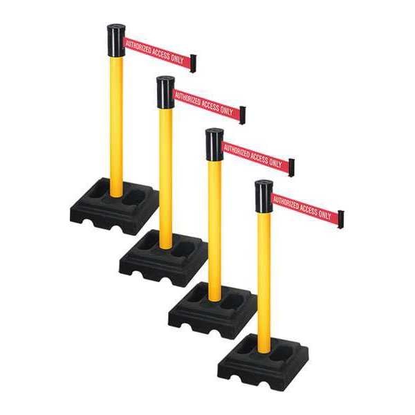 Barrier Systems, Post Yellow, 15 ft. Belt