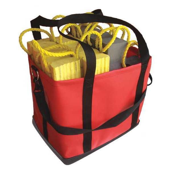 Cribbing Bag, vinyl, Red, 14 in Height