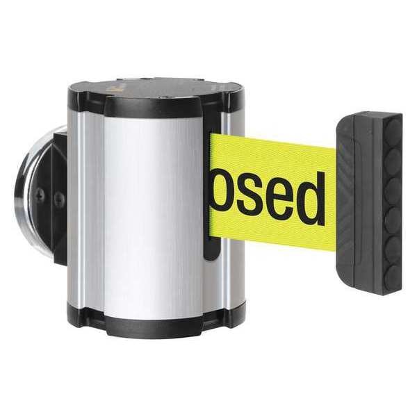 Retractable Belt Barrier, Brushed Nickel