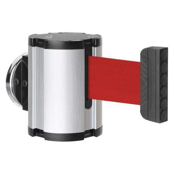 Retractable Belt Barrier, Brushed Nickel